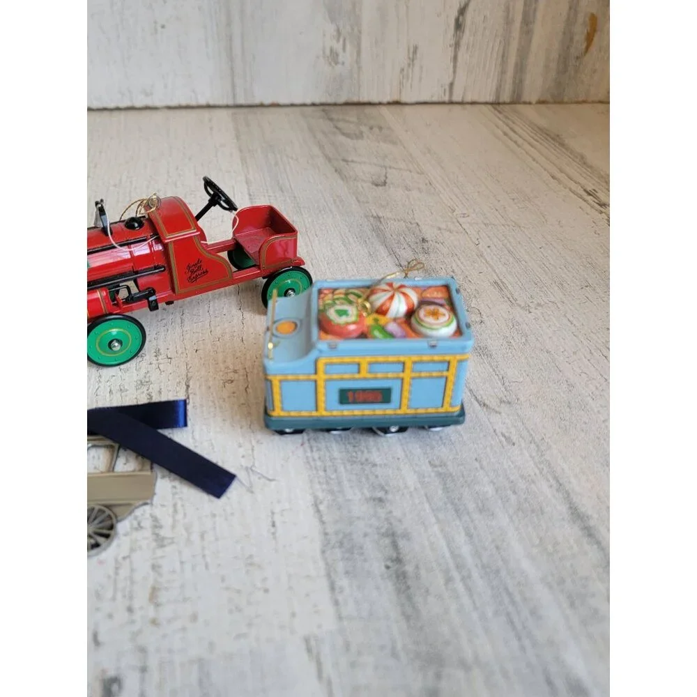 Train variety caboose‎ elf ornament Xmas set